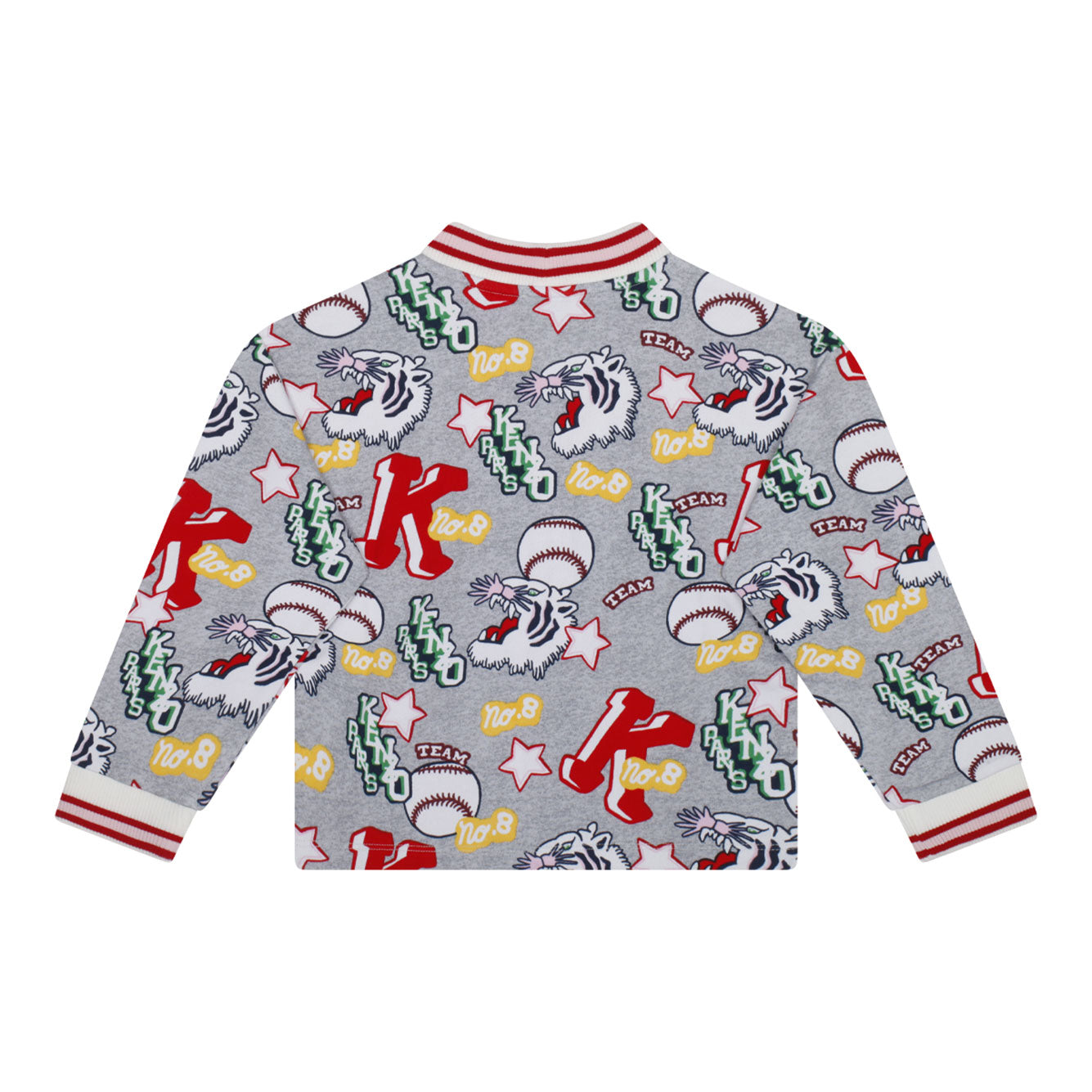 KENZO KIDS Mini Multicolor Cotton Jersey Sweatshirt for Girls