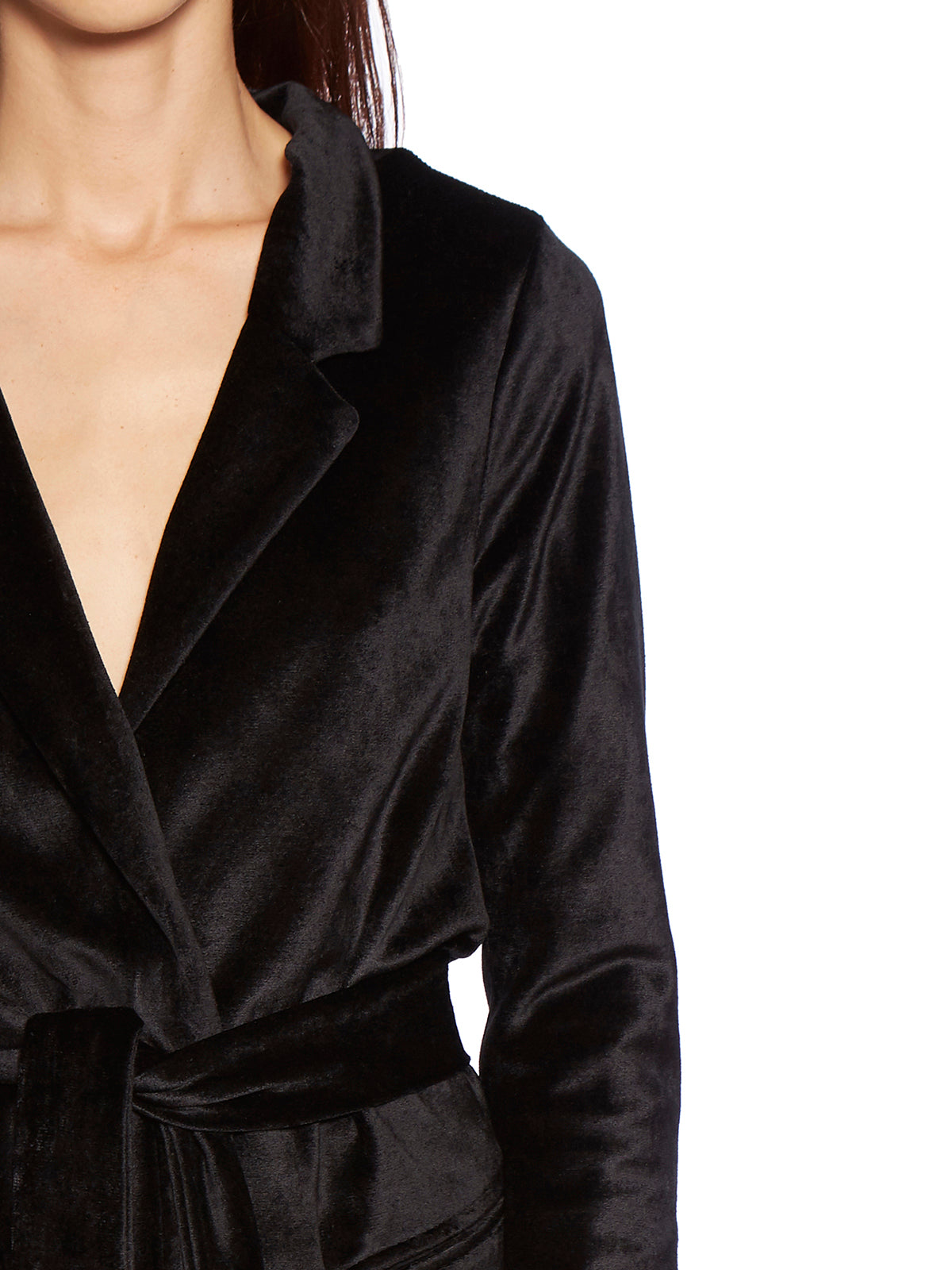 ANDREA YA'AQOV Mini Jacket with Chenille Belt - Size S