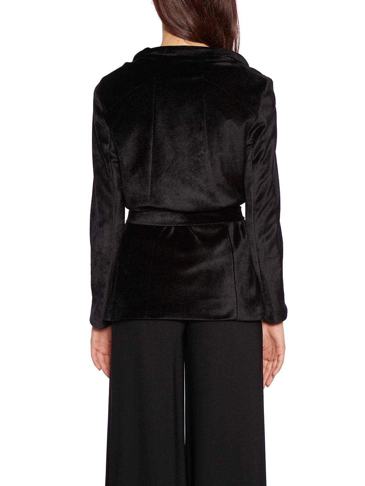 ANDREA YA'AQOV Mini Jacket with Chenille Belt - Size S