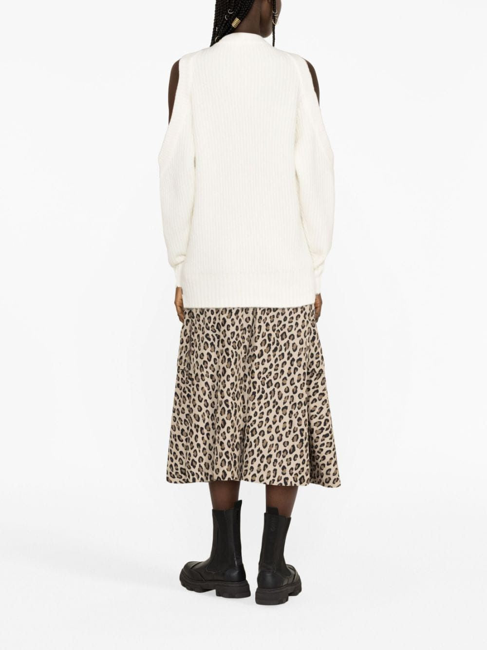 GANNI Slim Fit Logo T-Shirt - Size S