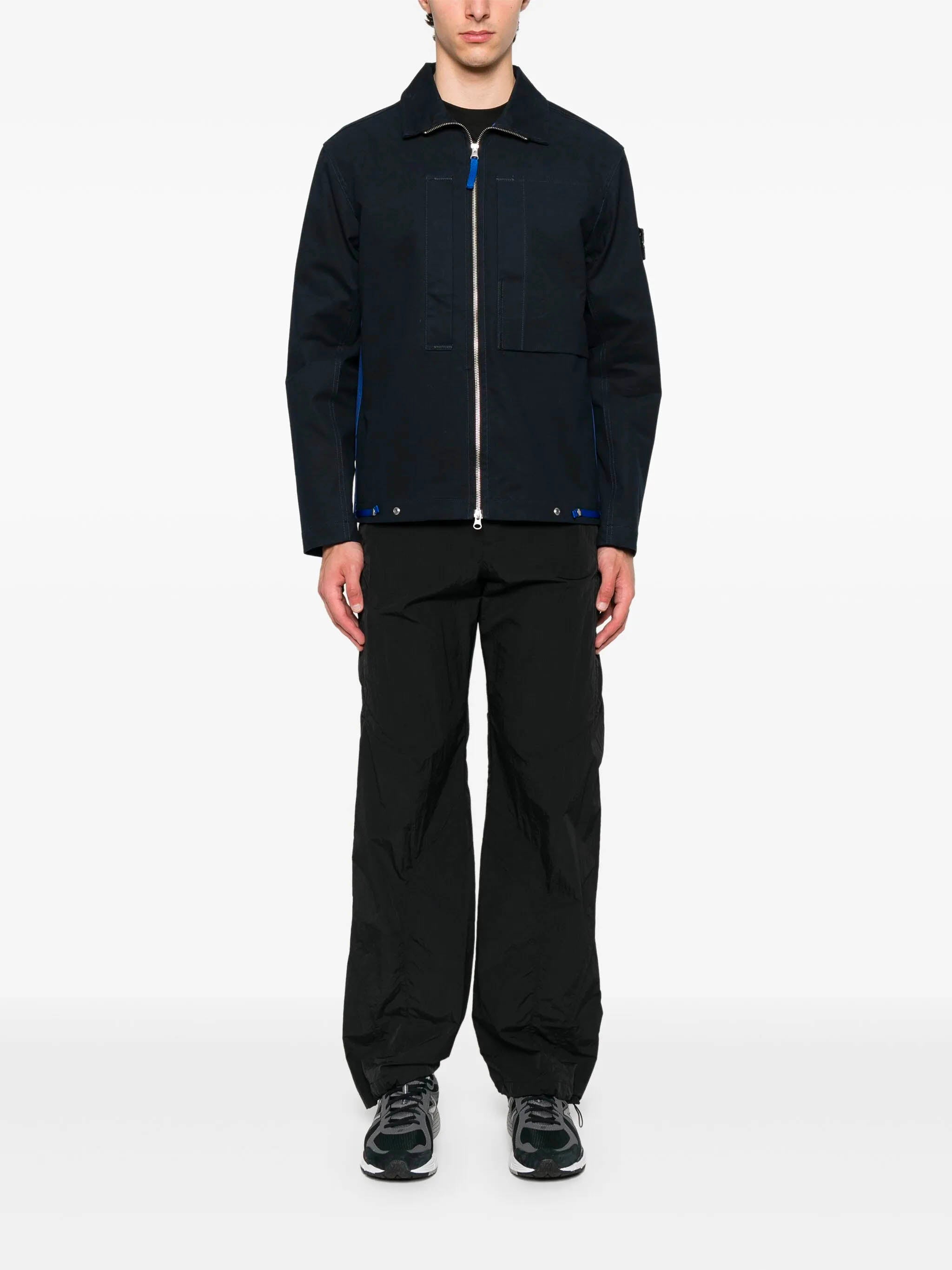 STONE ISLAND Resin Canvas Overshirt - Comfortable Fit for Men