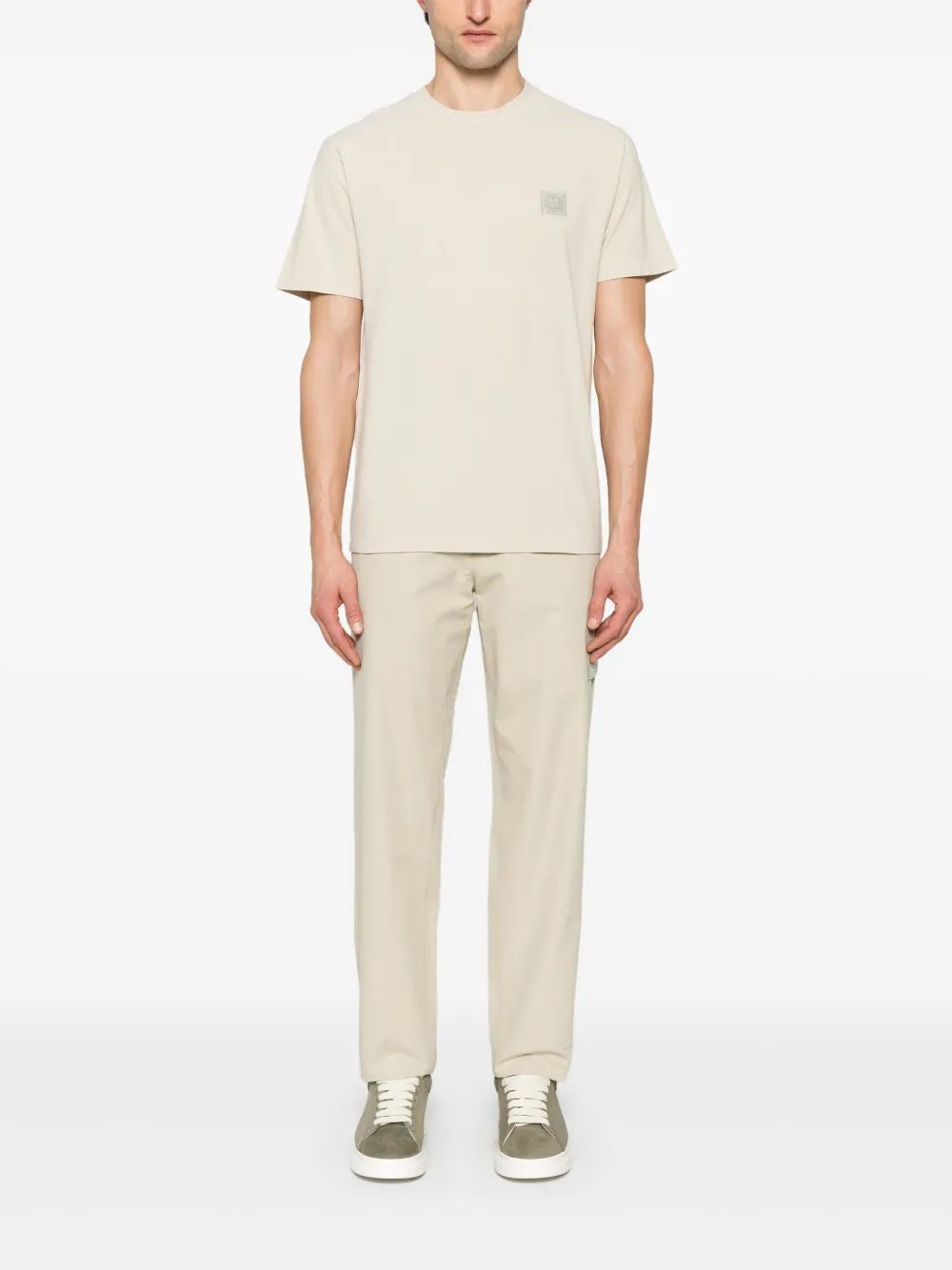 STONE ISLAND Logo Short Sleeve T-Shirt for Men