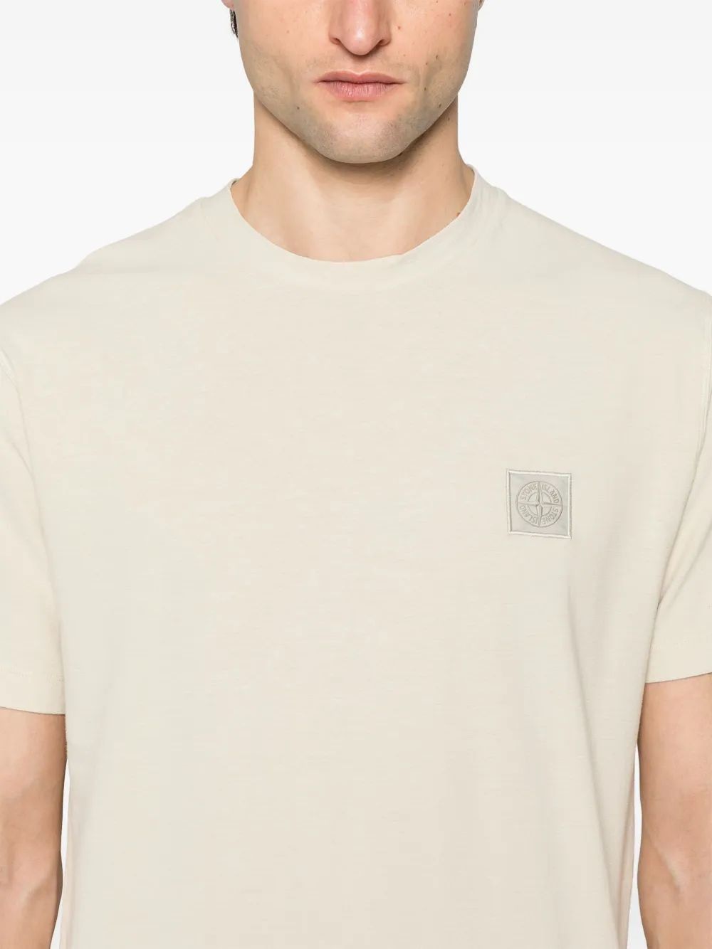 STONE ISLAND Logo Short Sleeve T-Shirt for Men