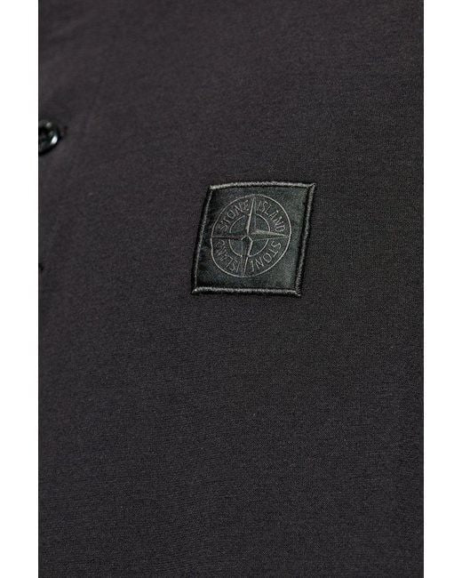 STONE ISLAND Men's Mini Polo Shirt - SS25 Collection