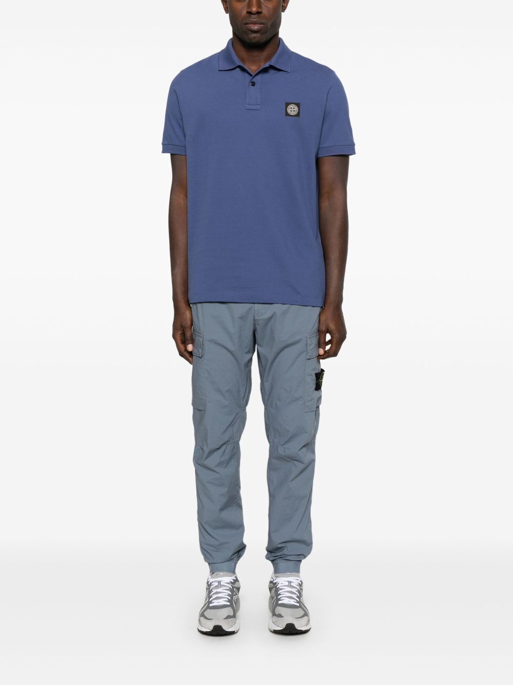 STONE ISLAND Slim Fit Stretch Cotton Polo Shirt