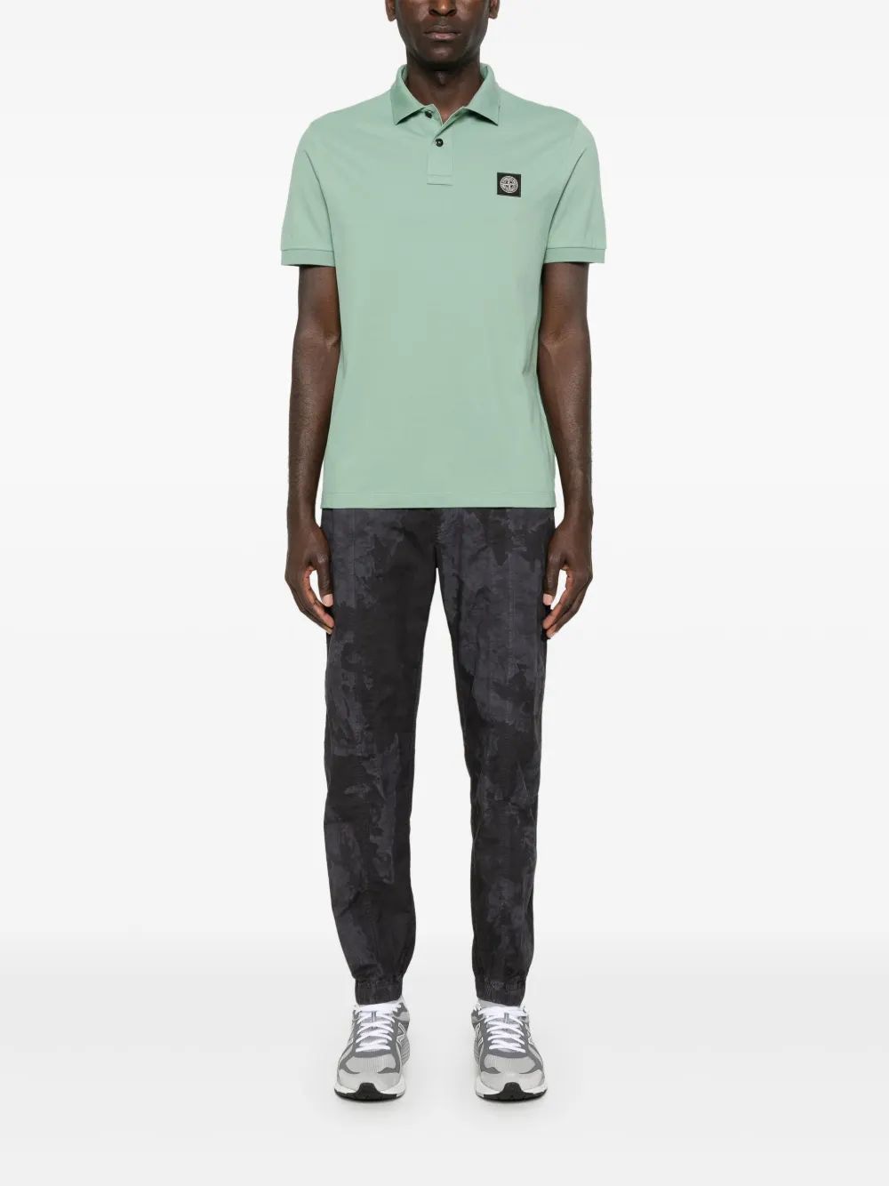 STONE ISLAND Piqué Weave Polo Shirt - Men's