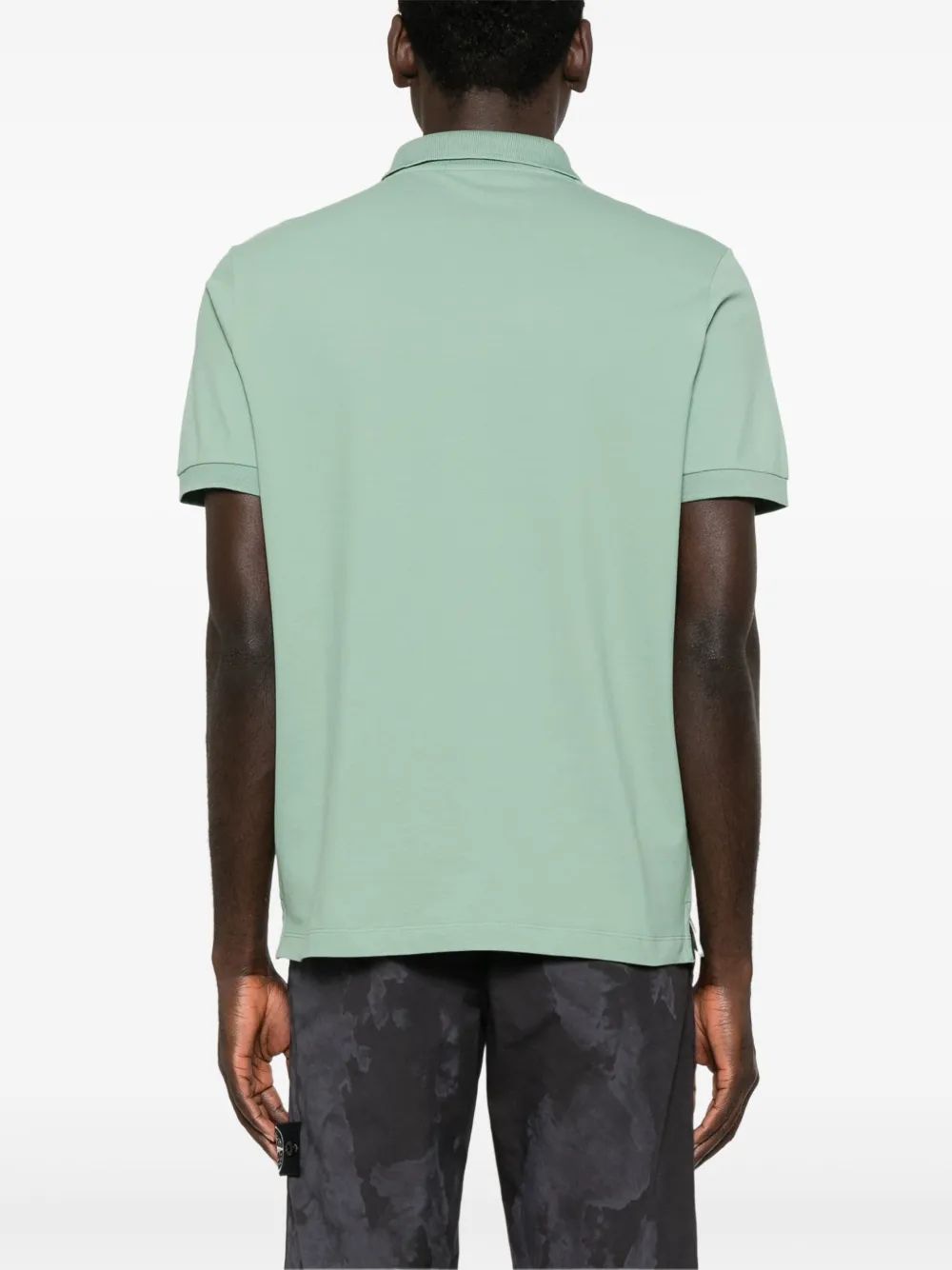 STONE ISLAND Piqué Weave Polo Shirt - Men's