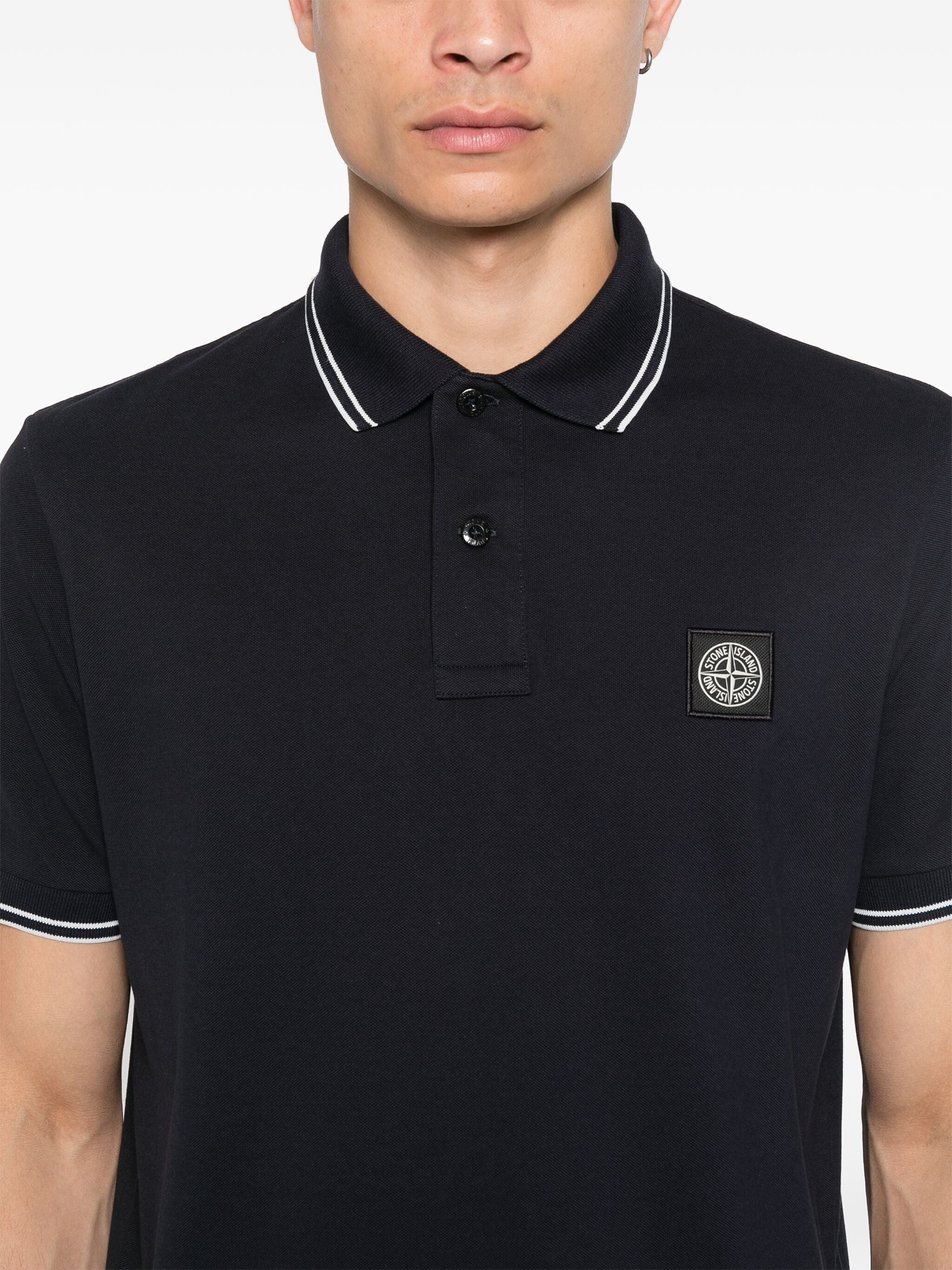 STONE ISLAND Slim Fit Mini Polo Short Sleeves for Men