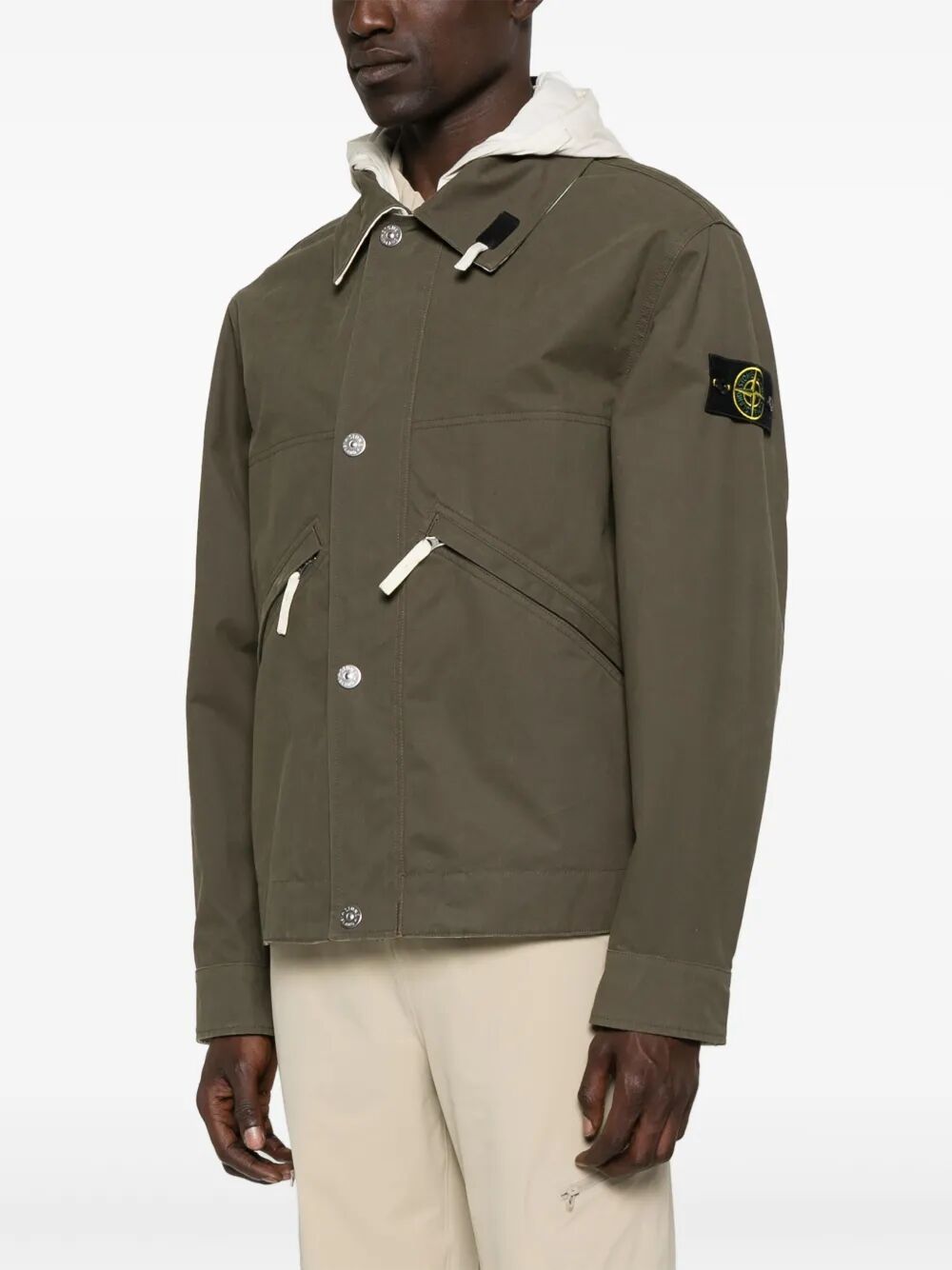 STONE ISLAND Hooded Cotton Jacket