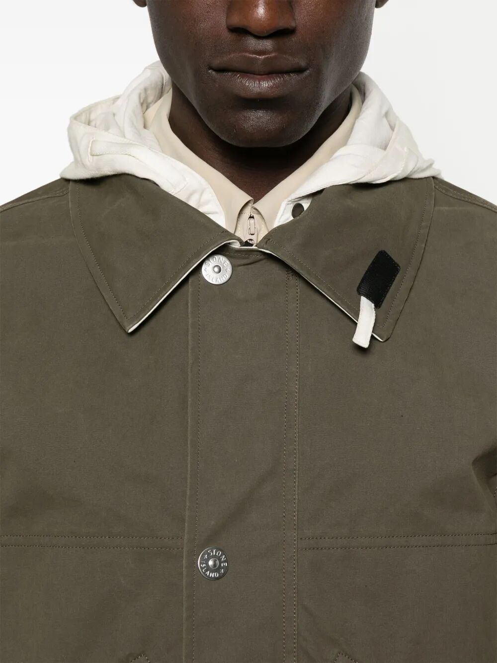 STONE ISLAND Hooded Cotton Jacket