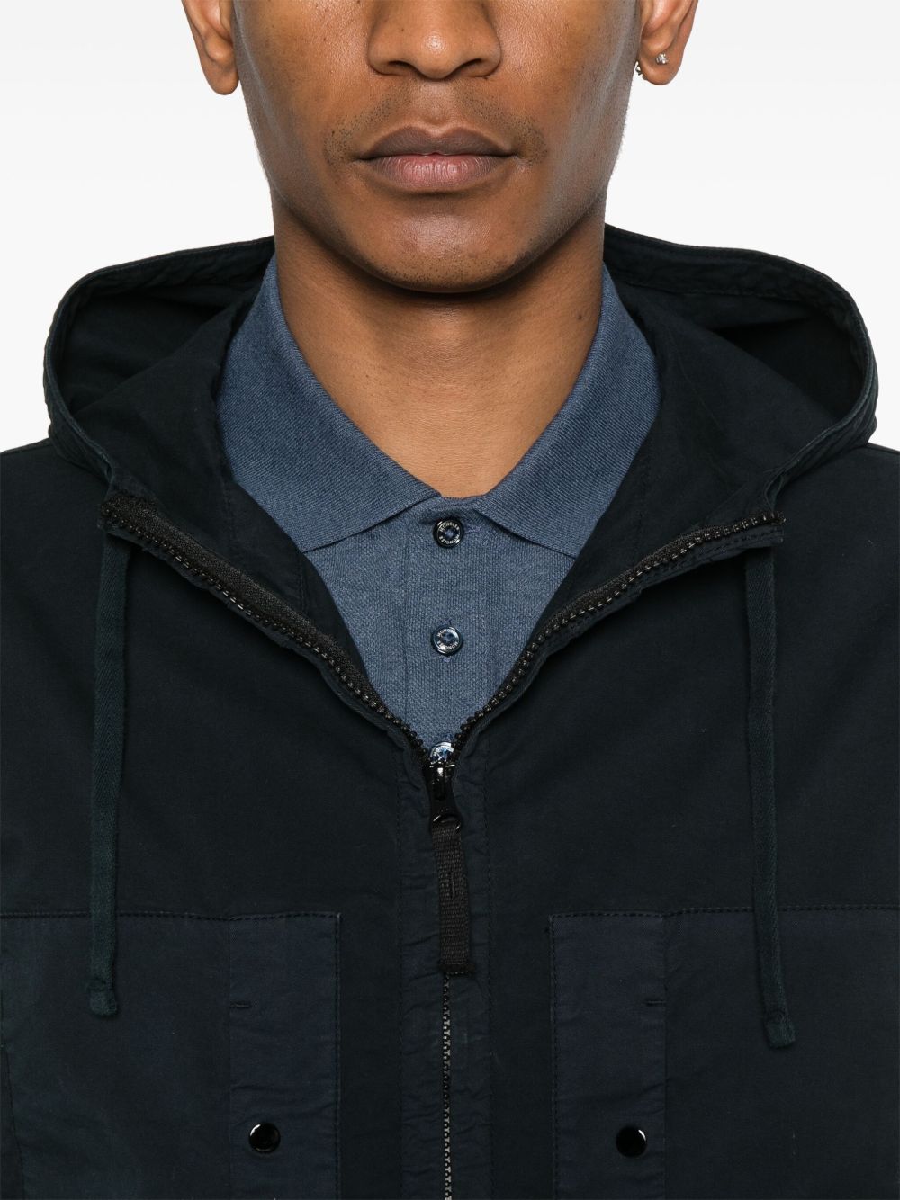 STONE ISLAND Logo Cotton Blouson Jacket for Men