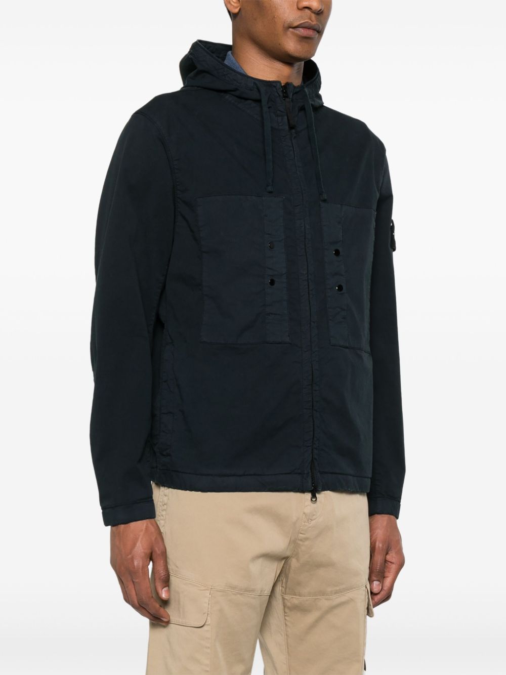 STONE ISLAND Logo Cotton Blouson Jacket for Men