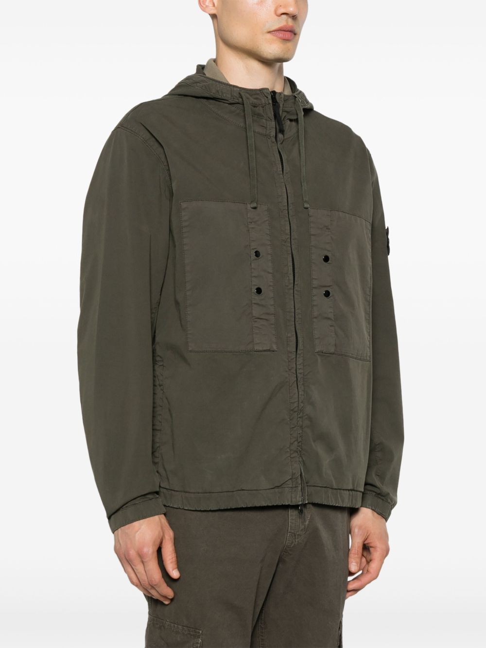 STONE ISLAND Men's Cotton-Elastane Coat for Spring/Summer 2025