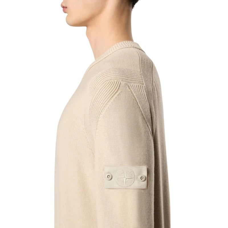 STONE ISLAND Logo Patch Sweater for Men - SS25 Collection