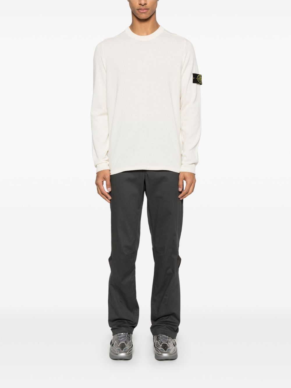 STONE ISLAND Cotton Crewneck Sweater for Men - SS25