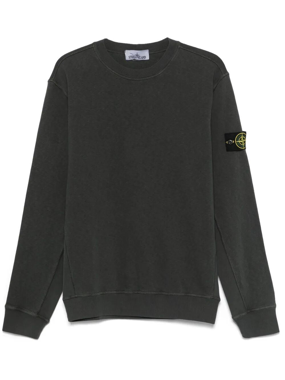 STONE ISLAND Vintage-Inspired Fleece Old Effect Sweatshirt - Regular Fit