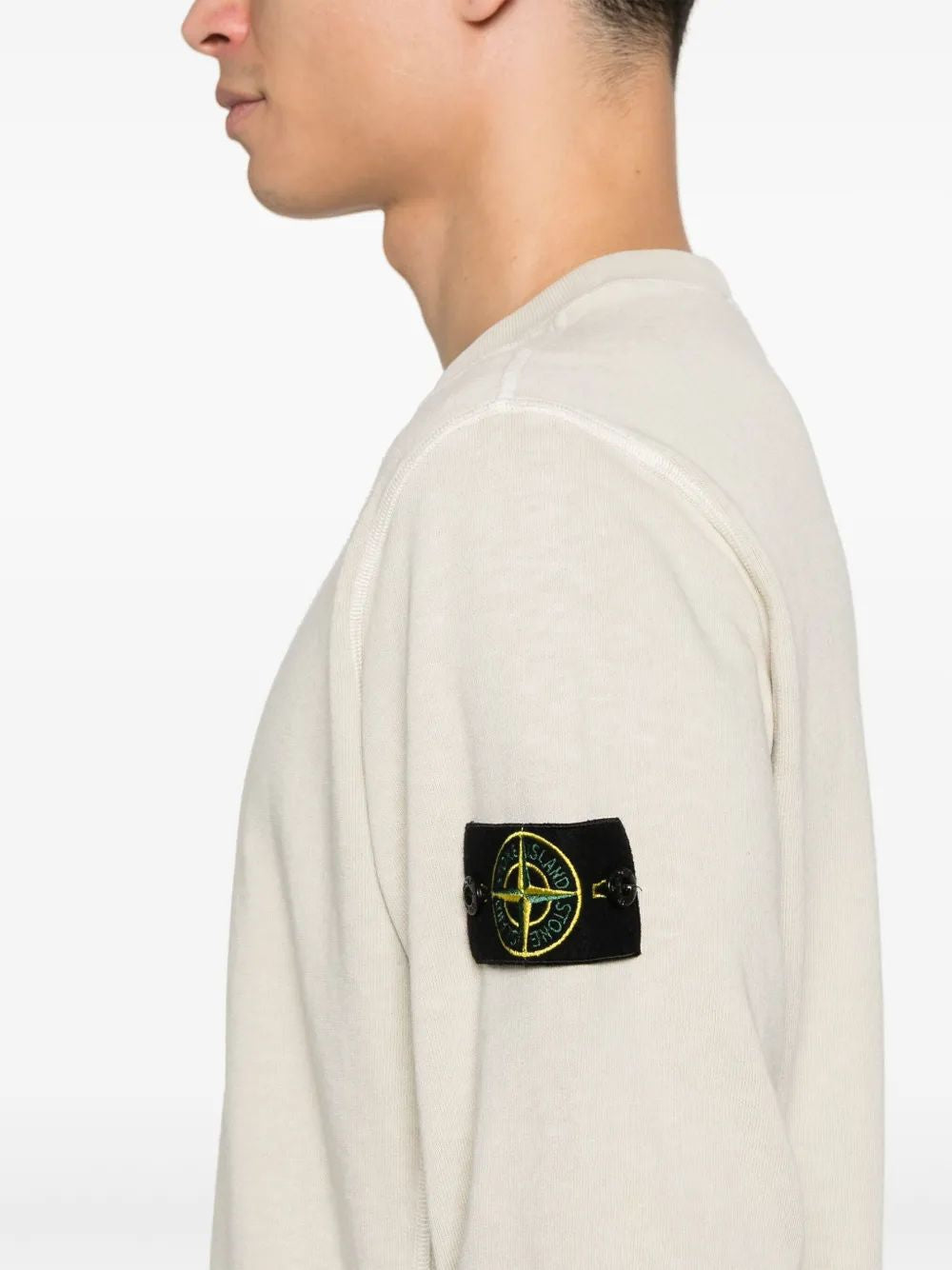 STONE ISLAND Cozy 100% Cotton Sweater for Men - SS25 Collection
