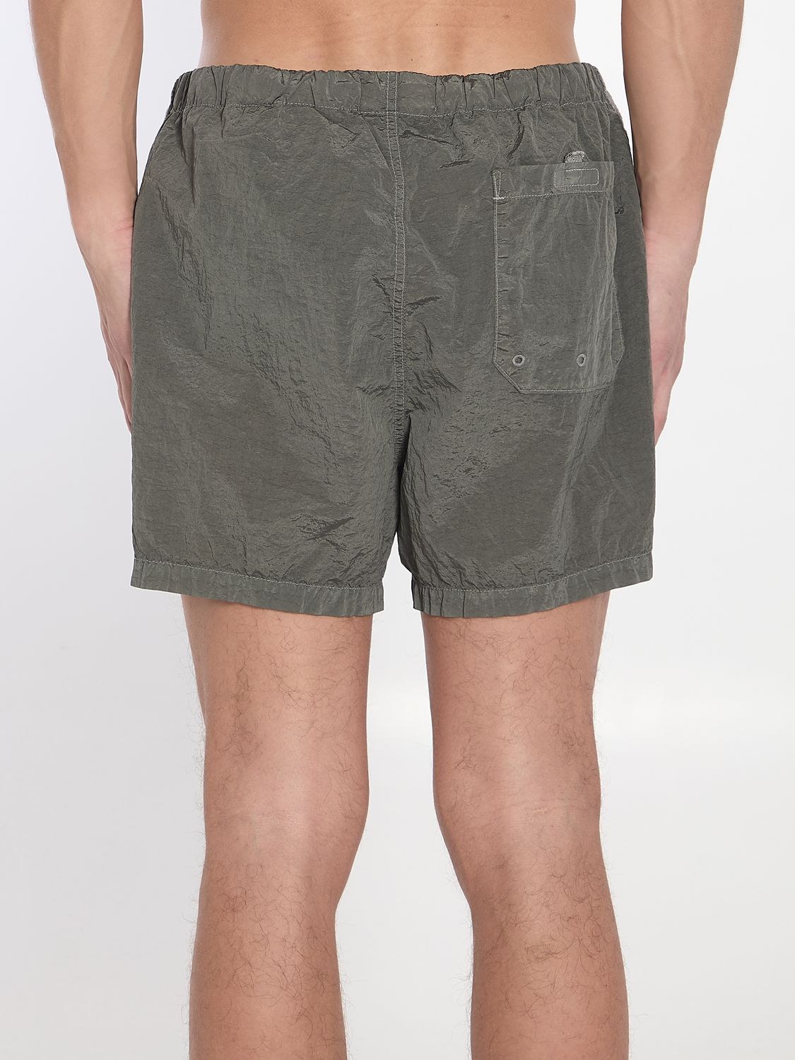 STONE ISLAND Essential Military Green Cargo Shorts for Men