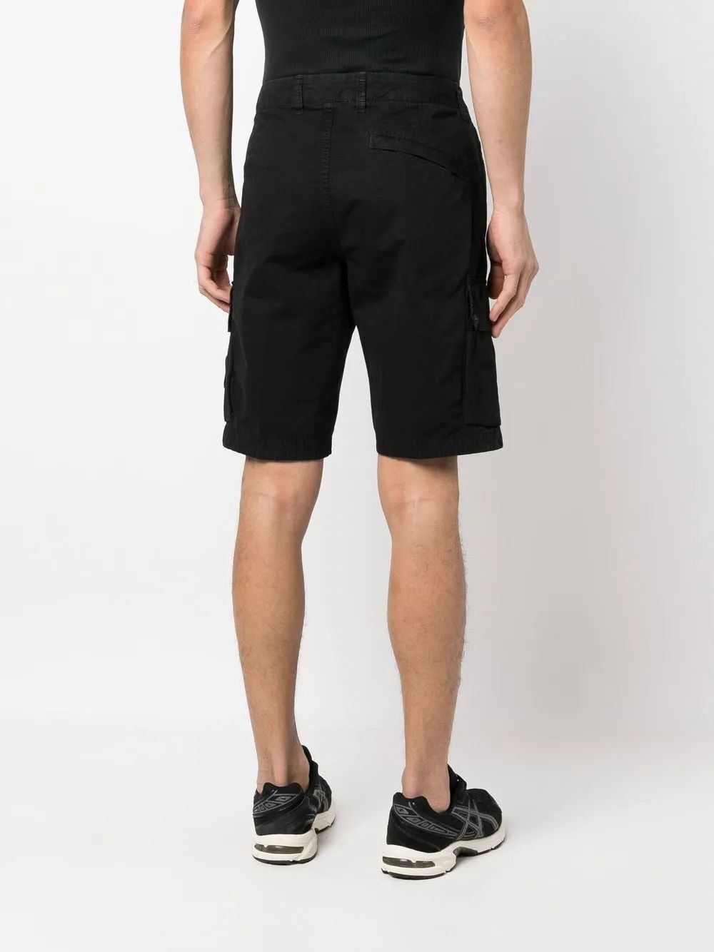 STONE ISLAND Cargo Bermuda Shorts - Old Effect Mini Style for Men