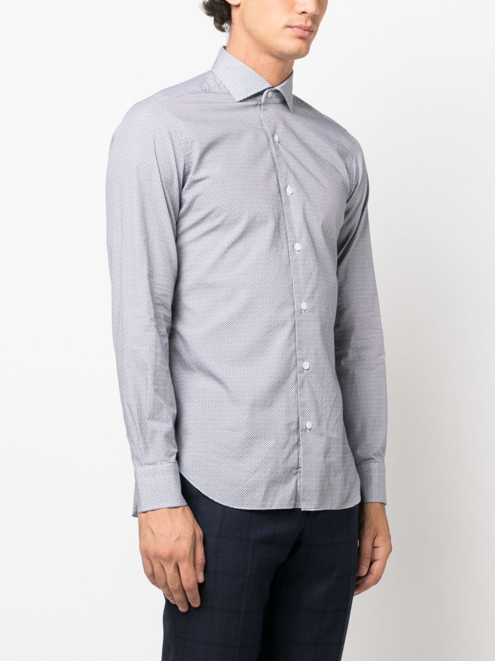 BARBA Napoli Men's Printed Shirt for Fall 2023