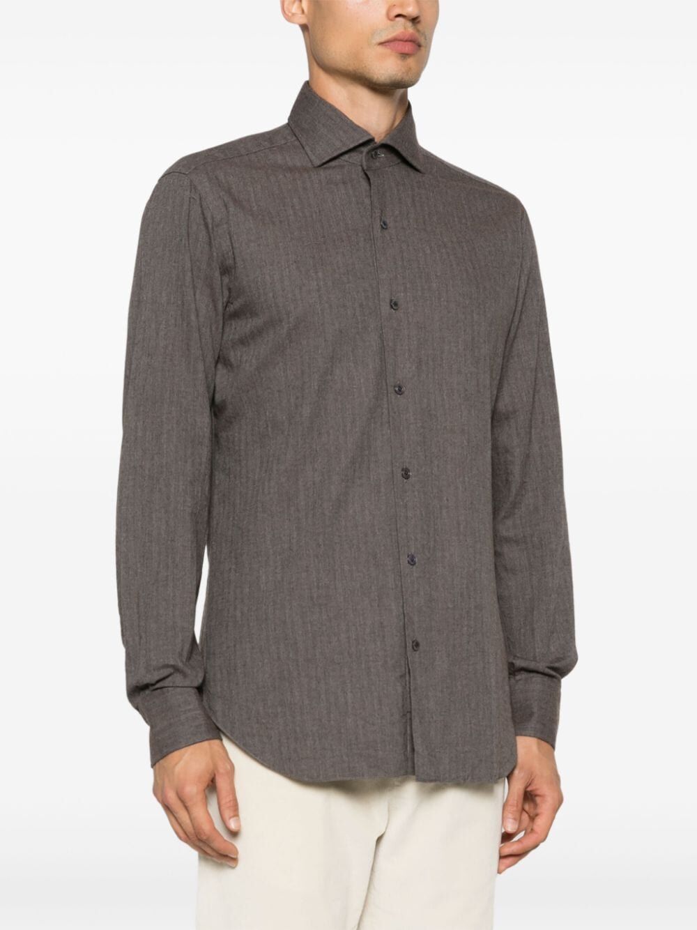 BARBA Napoli Mini Neck Shirt for Men
