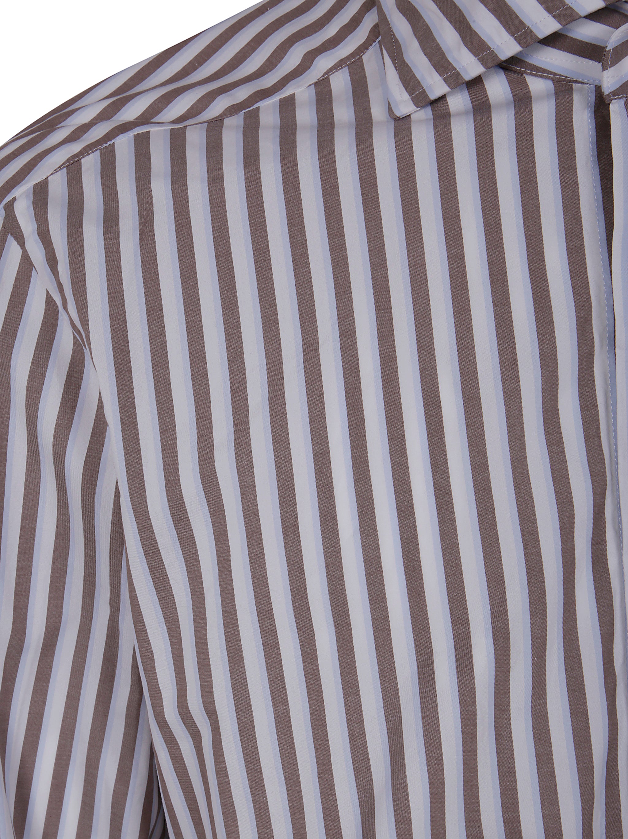 BARBA Napoli Classic Double Stripes Shirt - Men's Fit