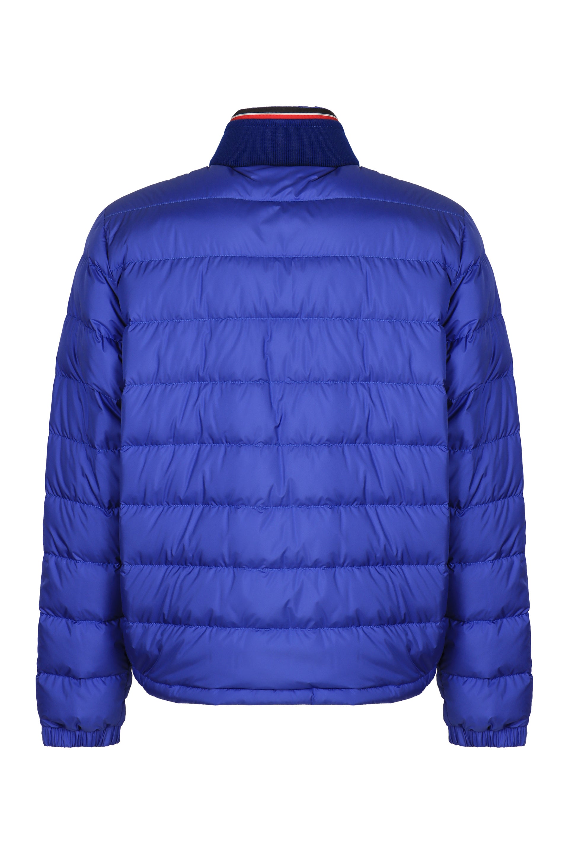 MONCLER Men's Short Down Jacket with Logo Patch