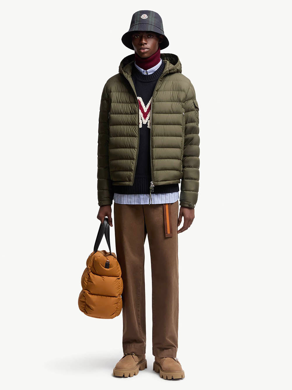 MONCLER Men's Mini Hooded Short Down Jacket