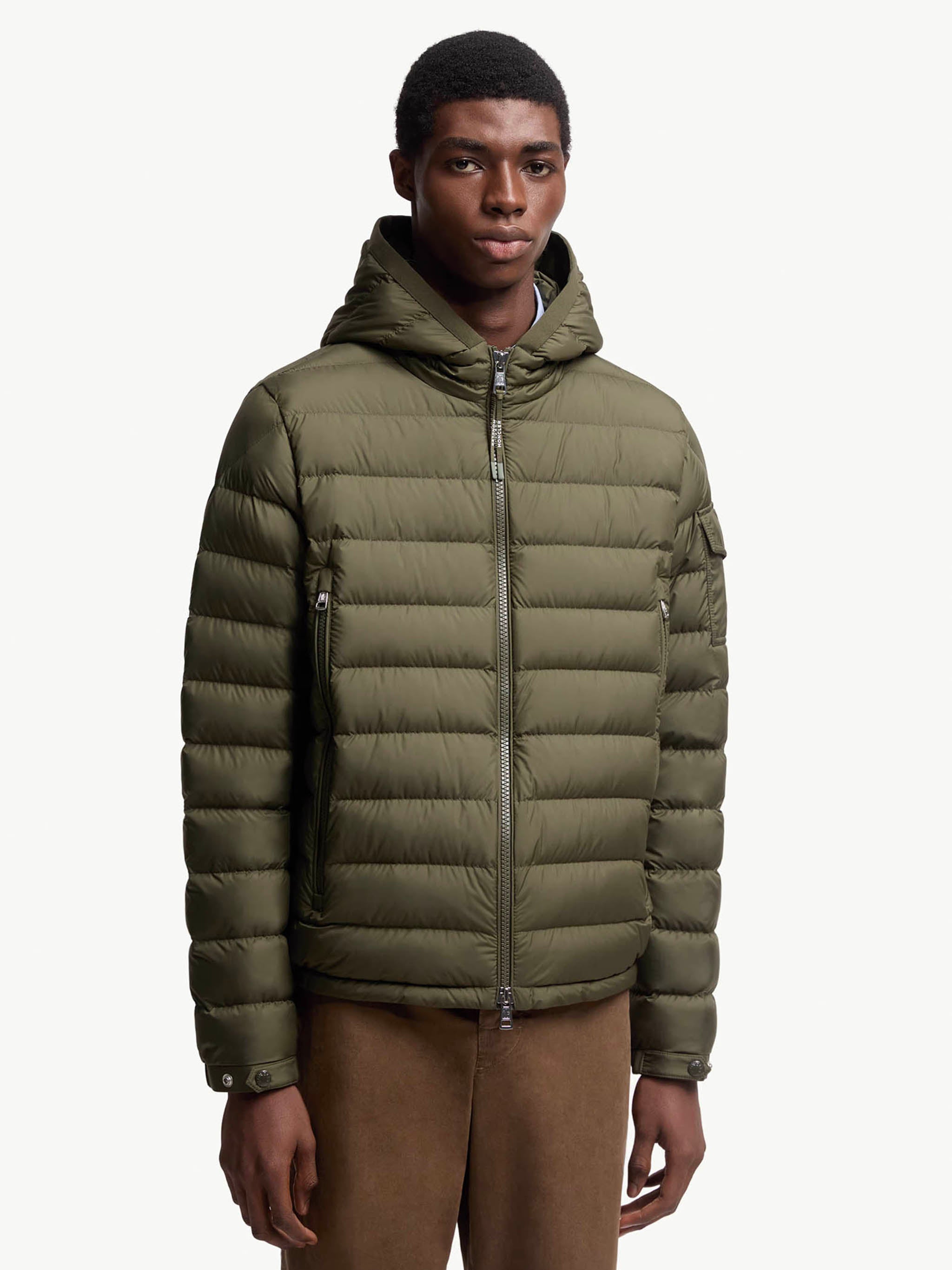 MONCLER Men's Mini Hooded Short Down Jacket