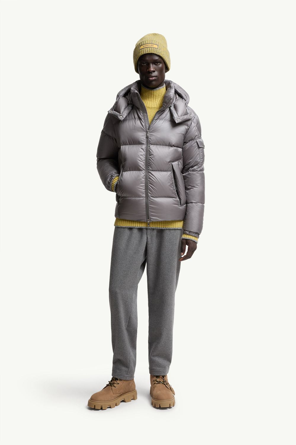 MONCLER Men's Short Mini Down Jacket with Hood