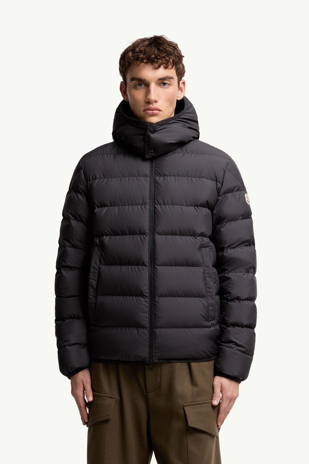 MONCLER Short Down Jacket with Hood for Men