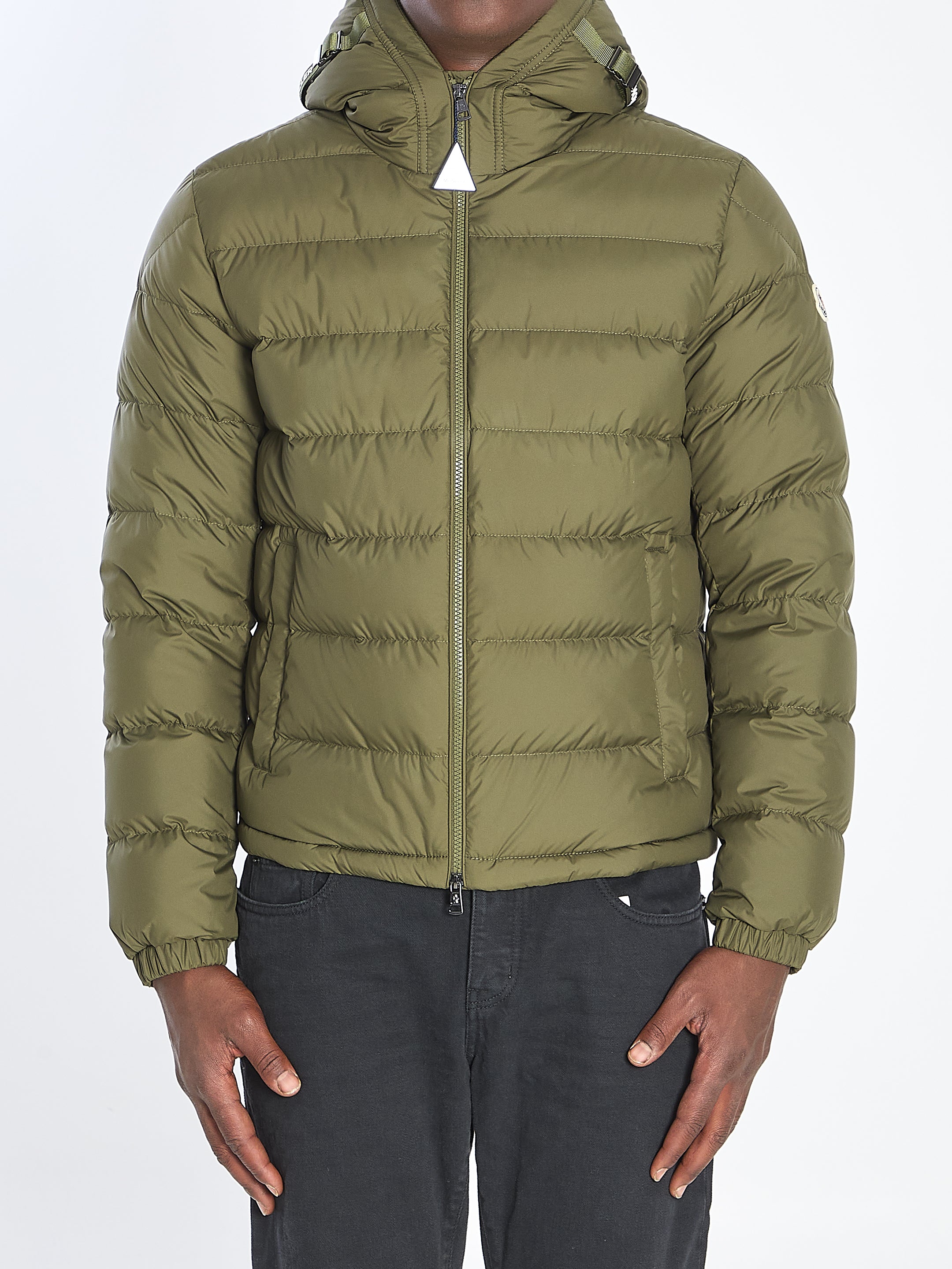MONCLER Men's Regular Fit Puffer Jacket with Adjustable Hood - Size 03