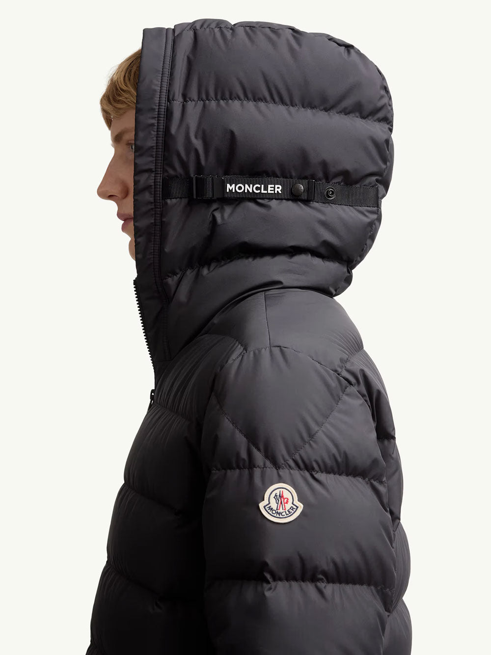 MONCLER Men's Short Down Jacket with Hood - Size 3