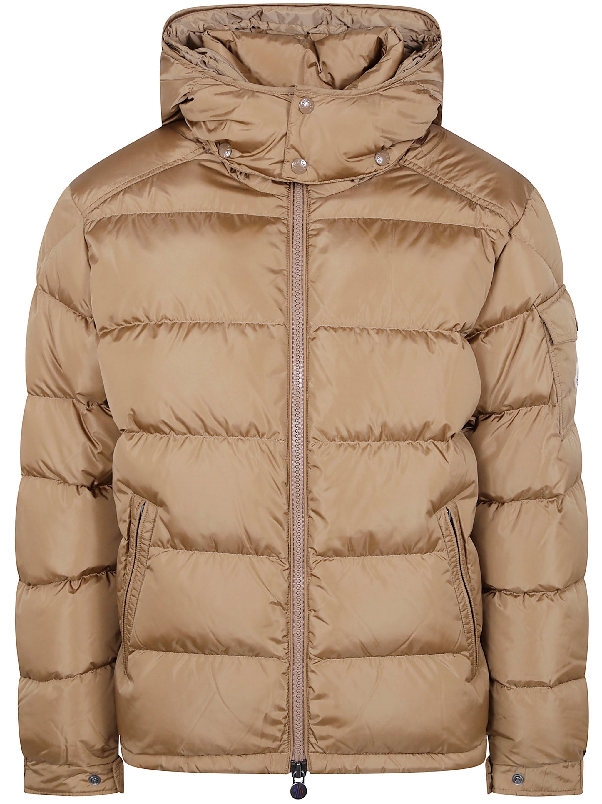 MONCLER Men's Short Down Jacket with Detachable Hood - Size 3