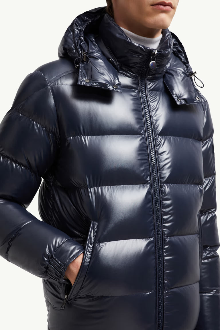 MONCLER Men's Regular Fit Puffer Jacket with Removable Hood - Size 03