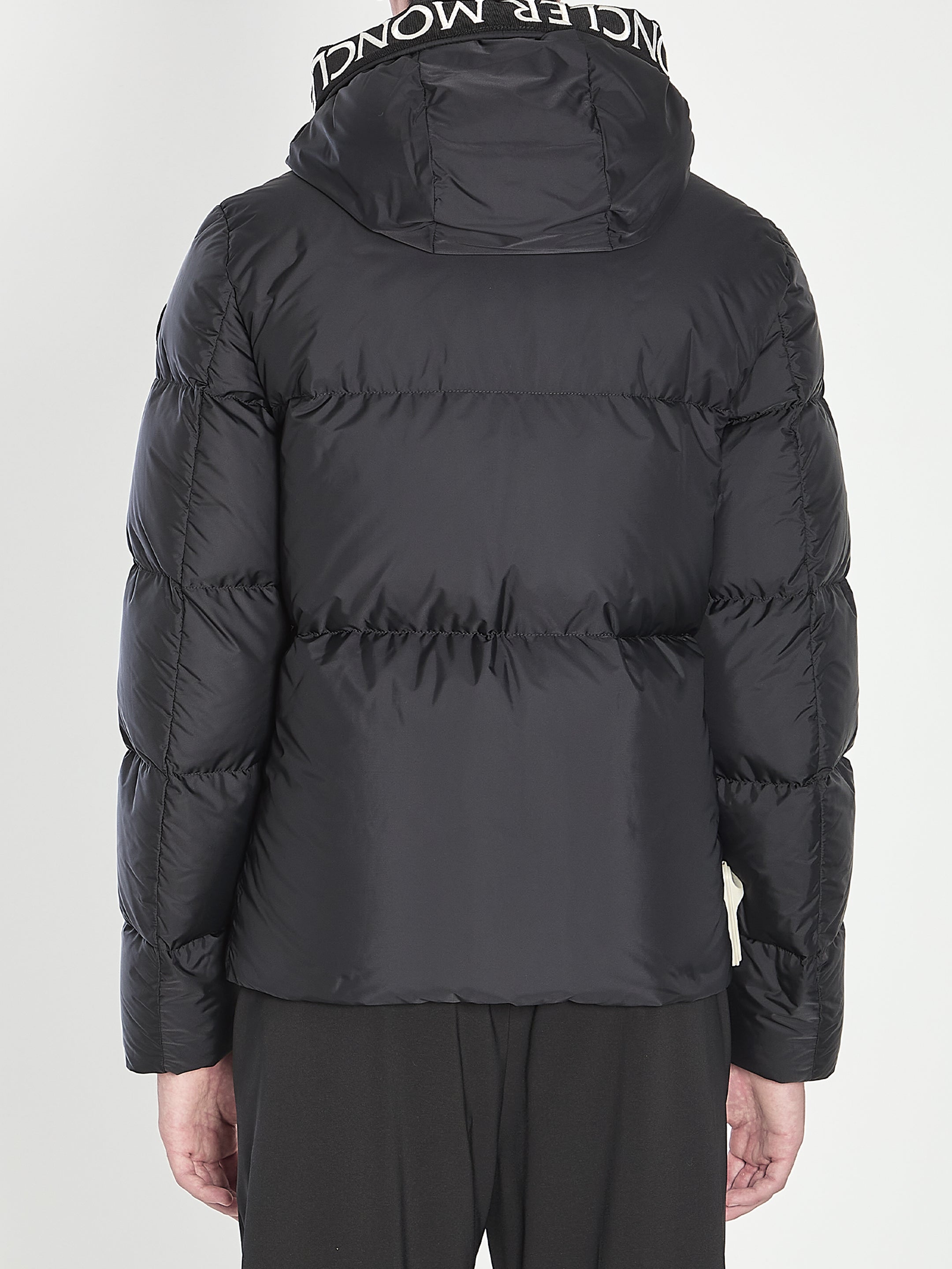 MONCLER Men's Short Down Jacket with Adjustable Hood