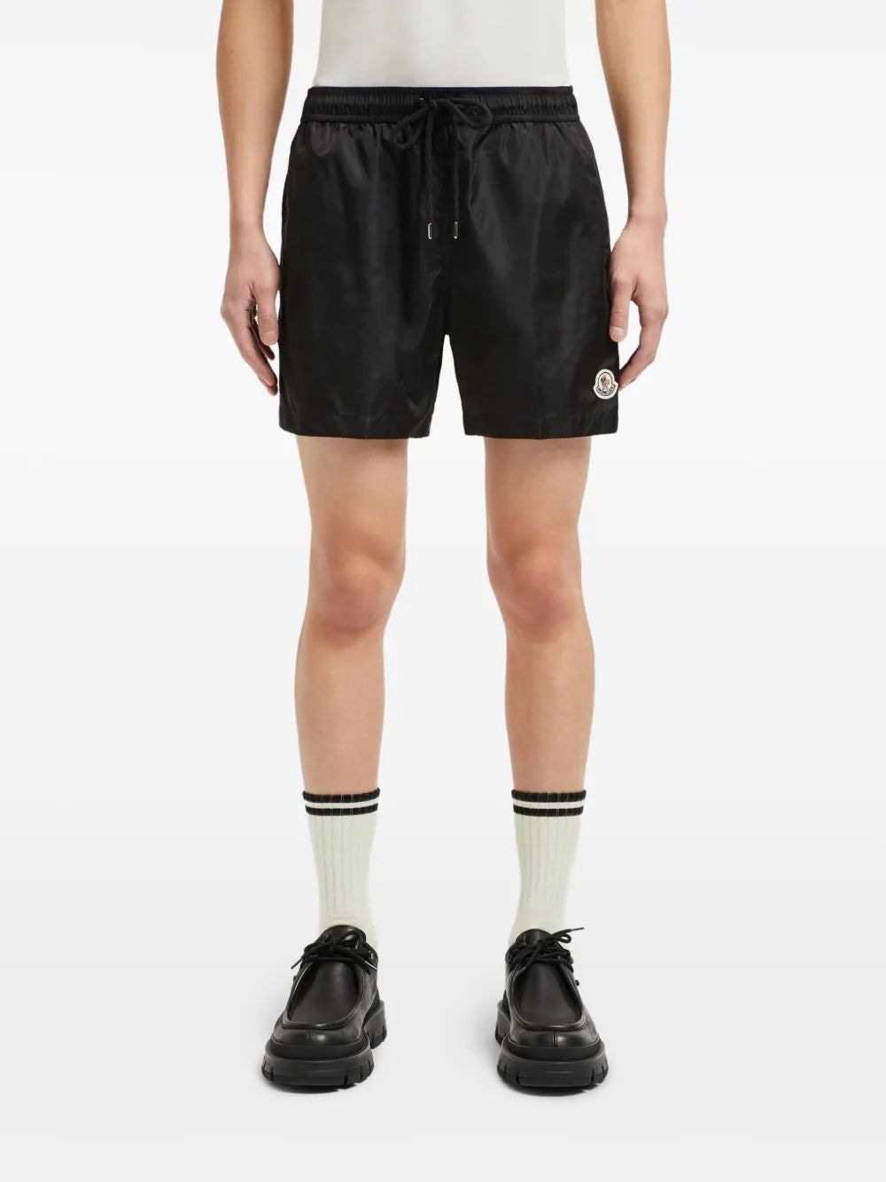 MONCLER Lightweight Beach Shorts for Men - Adjustable Waist