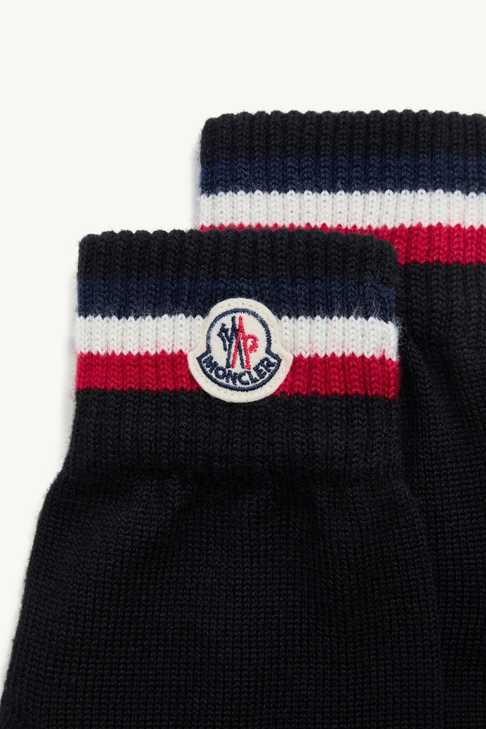 MONCLER Men's Virgin Wool Gloves - Fall/Winter 2025