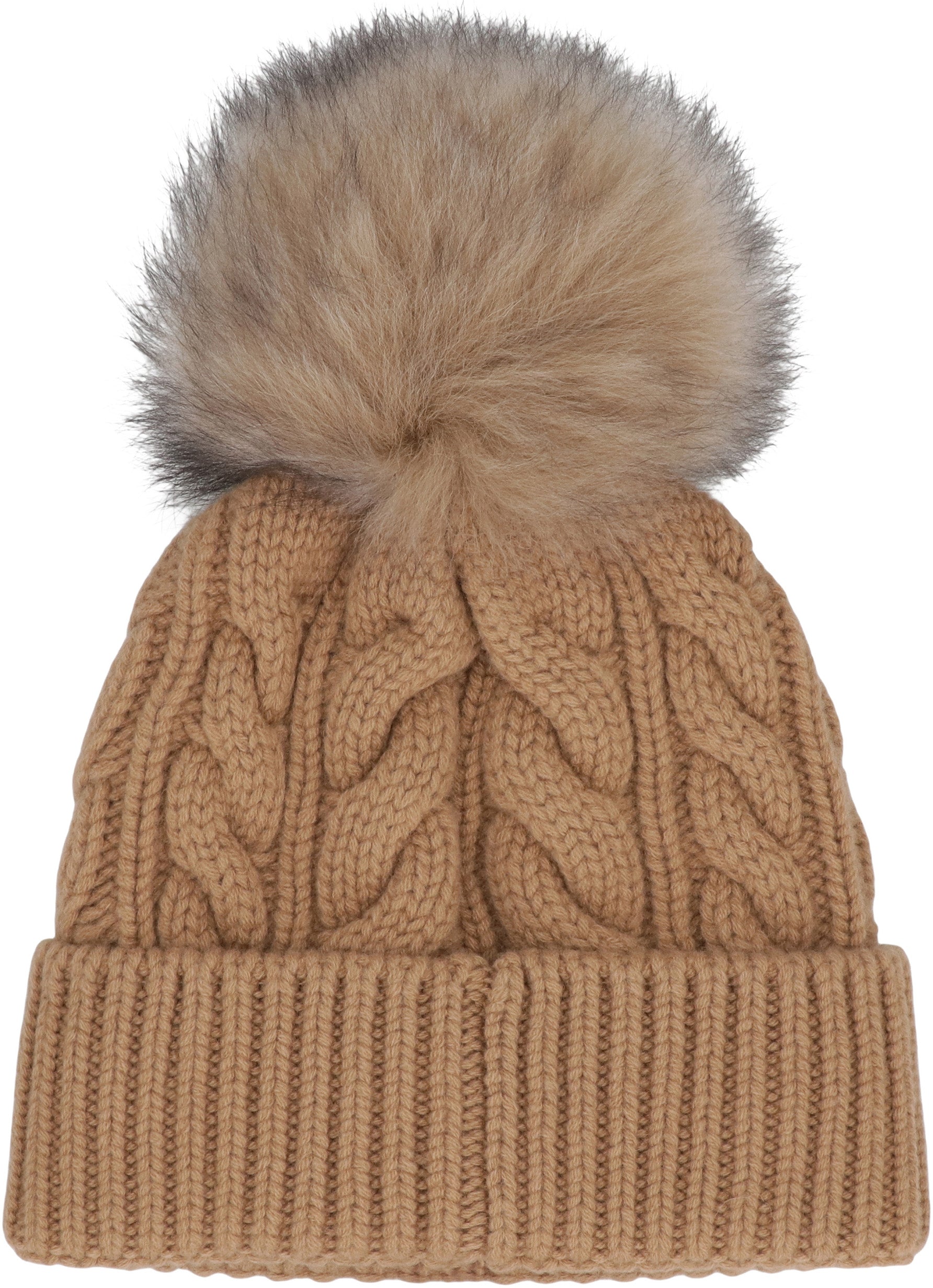 MONCLER GRENOBLE Cozy Knit Hat with Pom Pom for Women