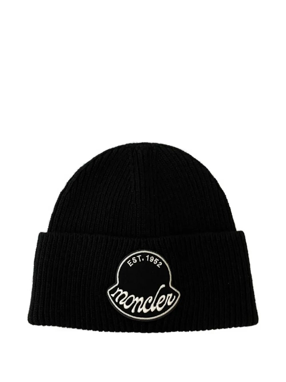 MONCLER Logo Patch Beanie for Men - FW25 Collection