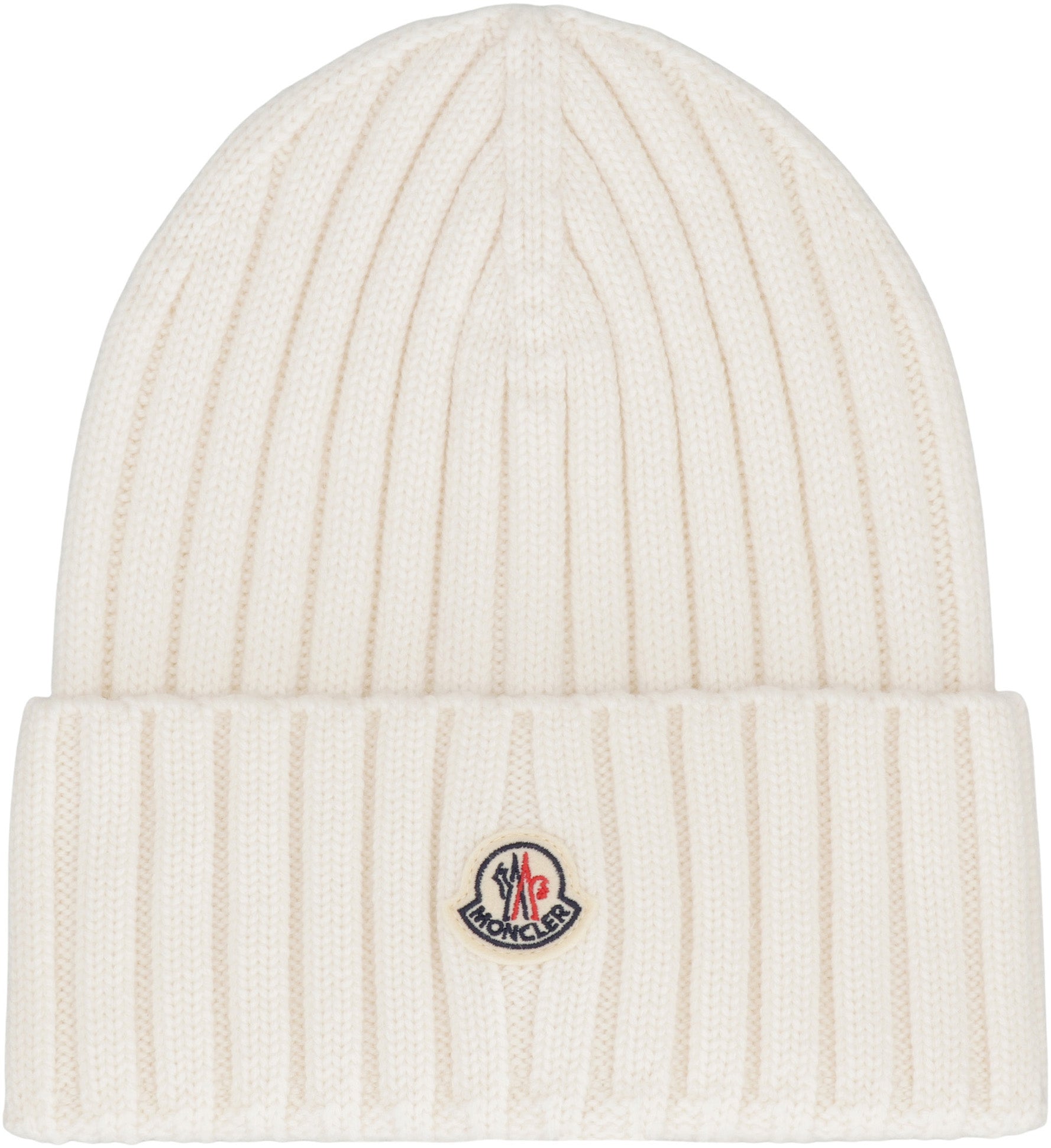 MONCLER Textured Wool Beanie for Minimalistic Looks