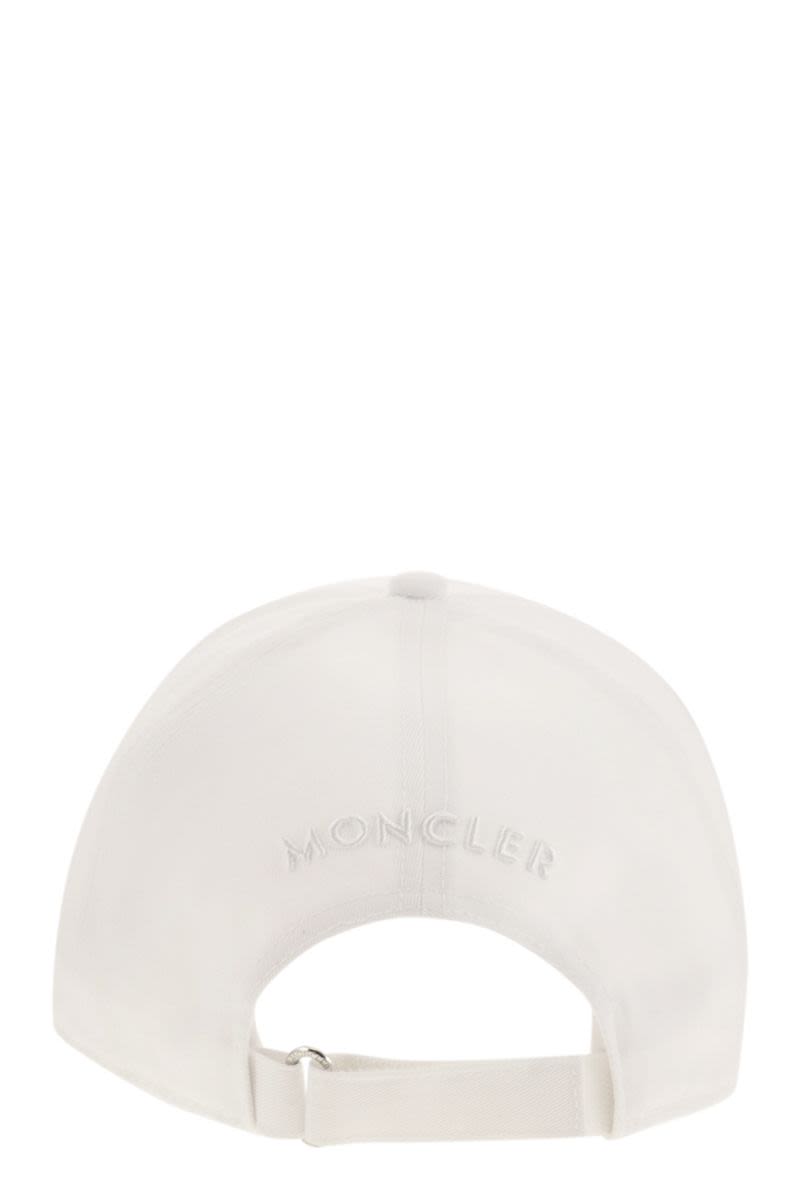 MONCLER Cotton Gabardine Baseball Cap