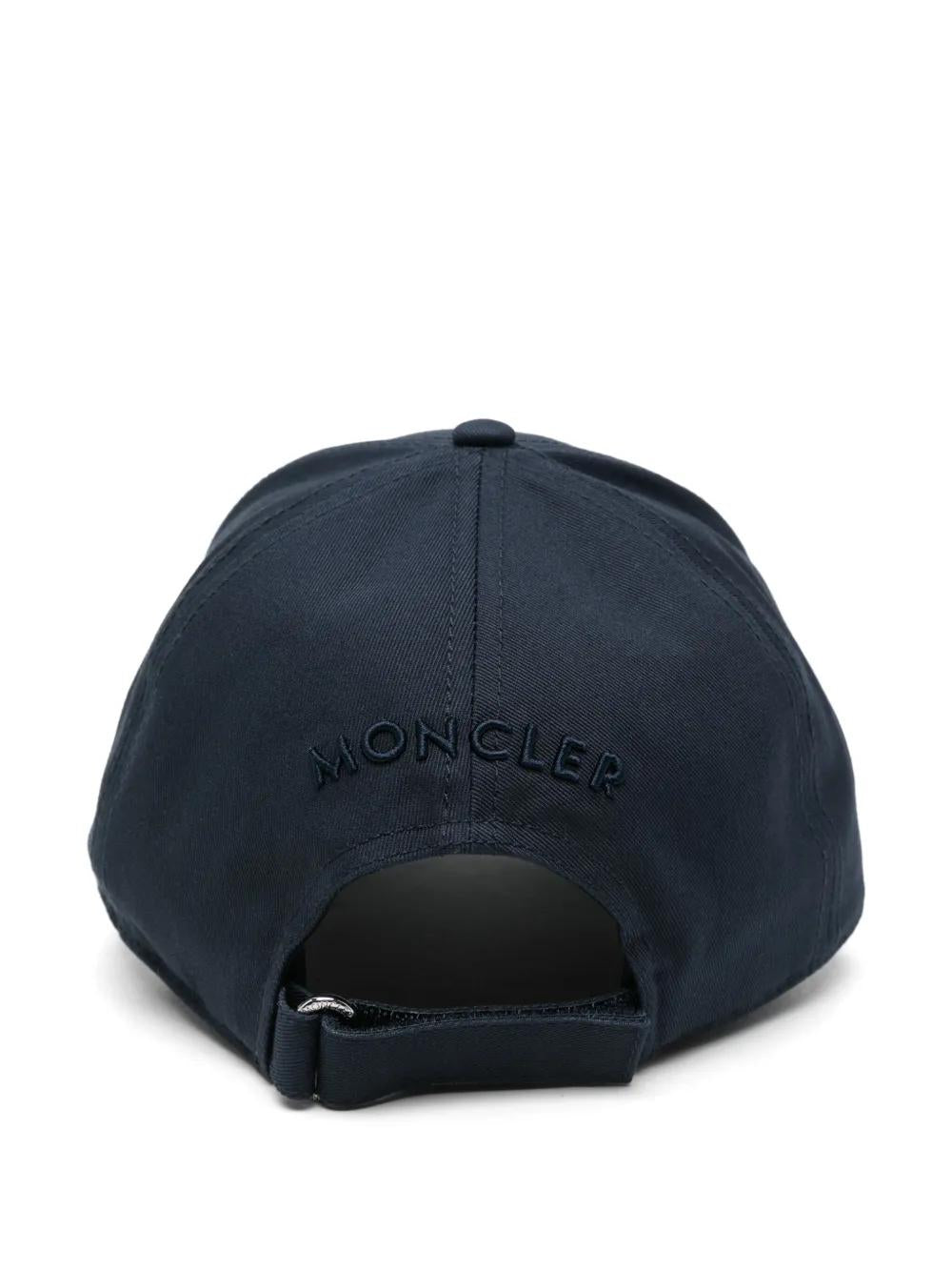 MONCLER Cotton Gabardine Baseball Cap
