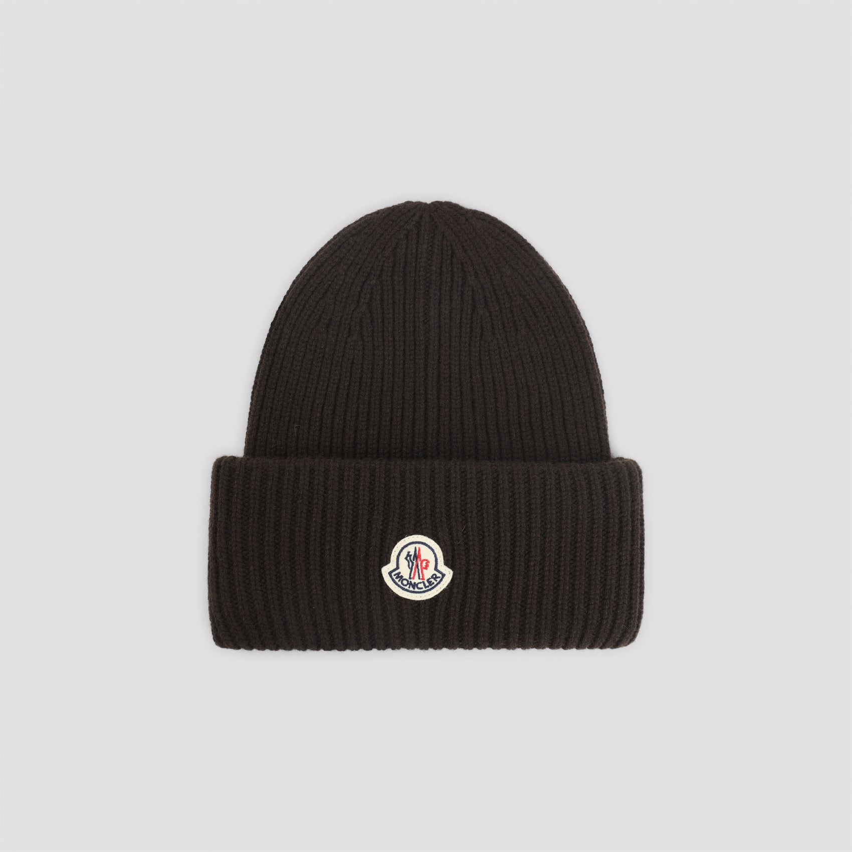 MONCLER Wool Blend Beanie Hat for Men