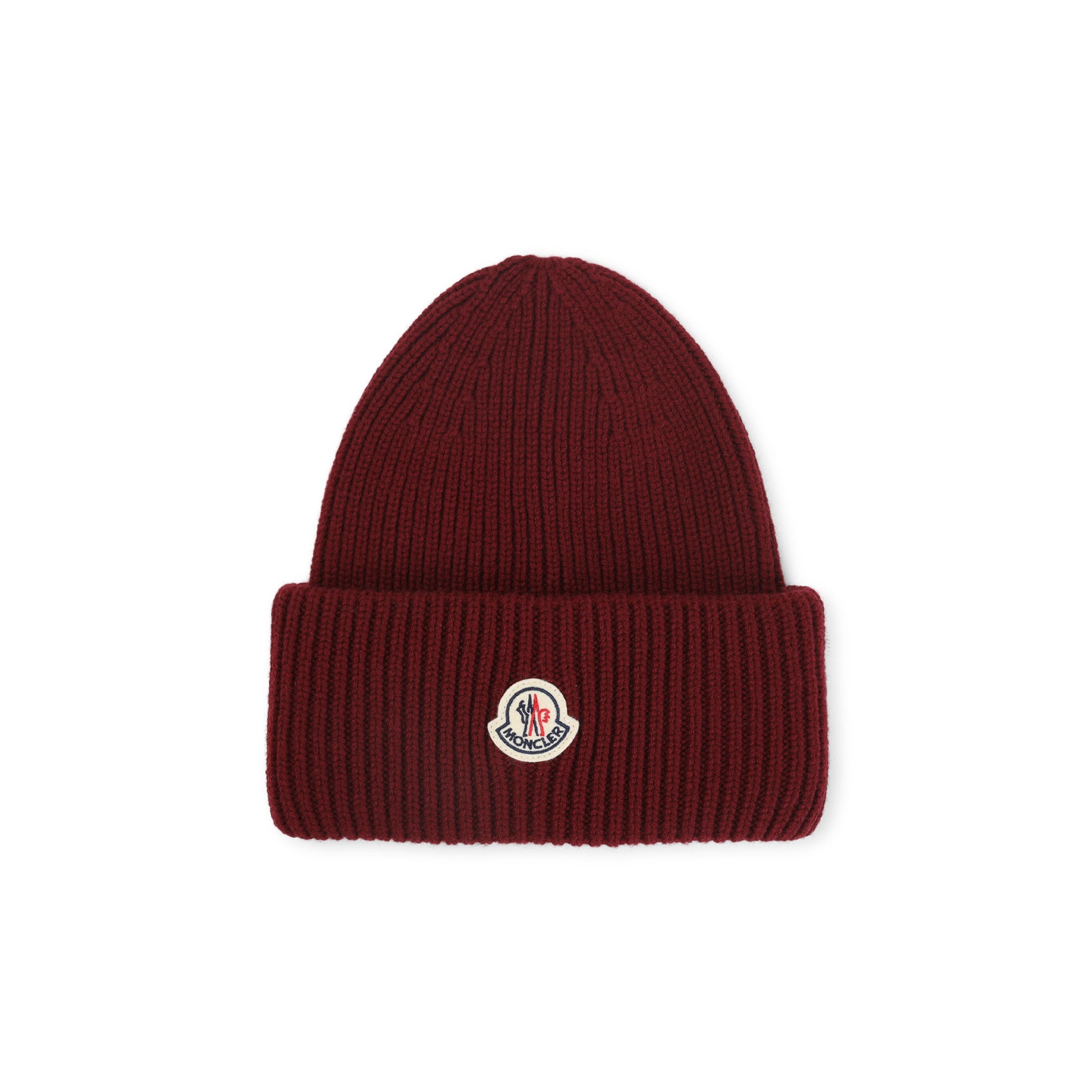 MONCLER Men's Virgin Wool Hat with Turn-Up Hem