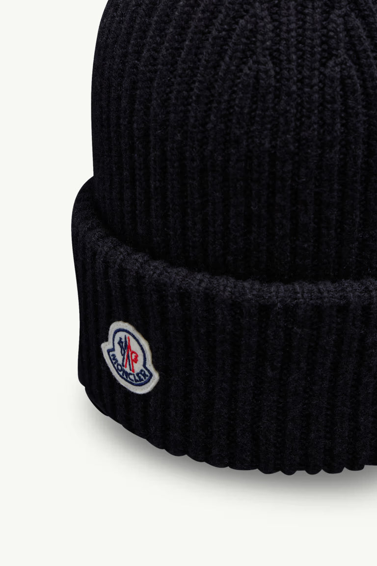 MONCLER Luxury Tricot Hat for Men - Fall/Winter 2025