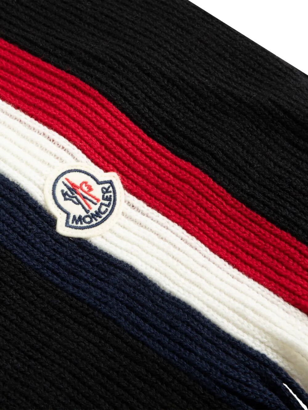 MONCLER Tricolour Wool Scarf