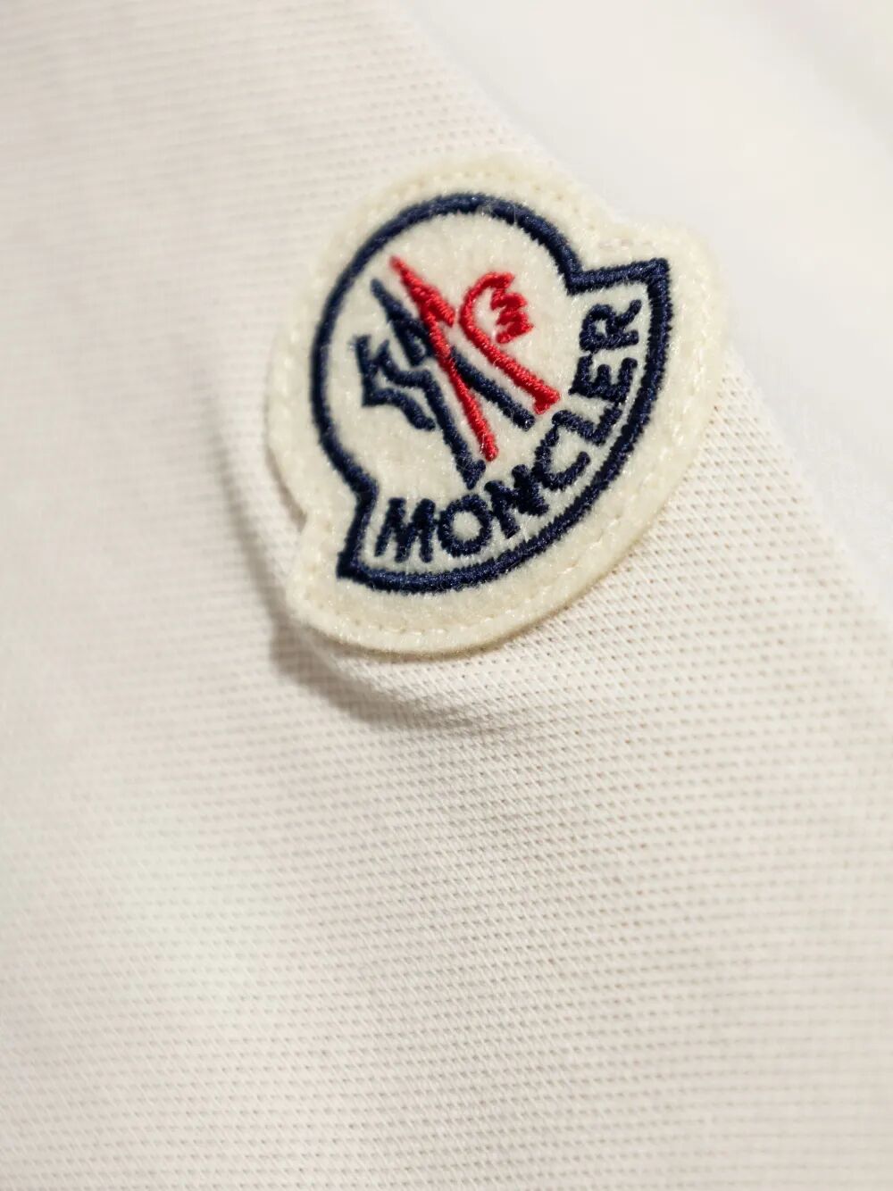 MONCLER Embroidered Logo Cotton Piqué Polo Shirt