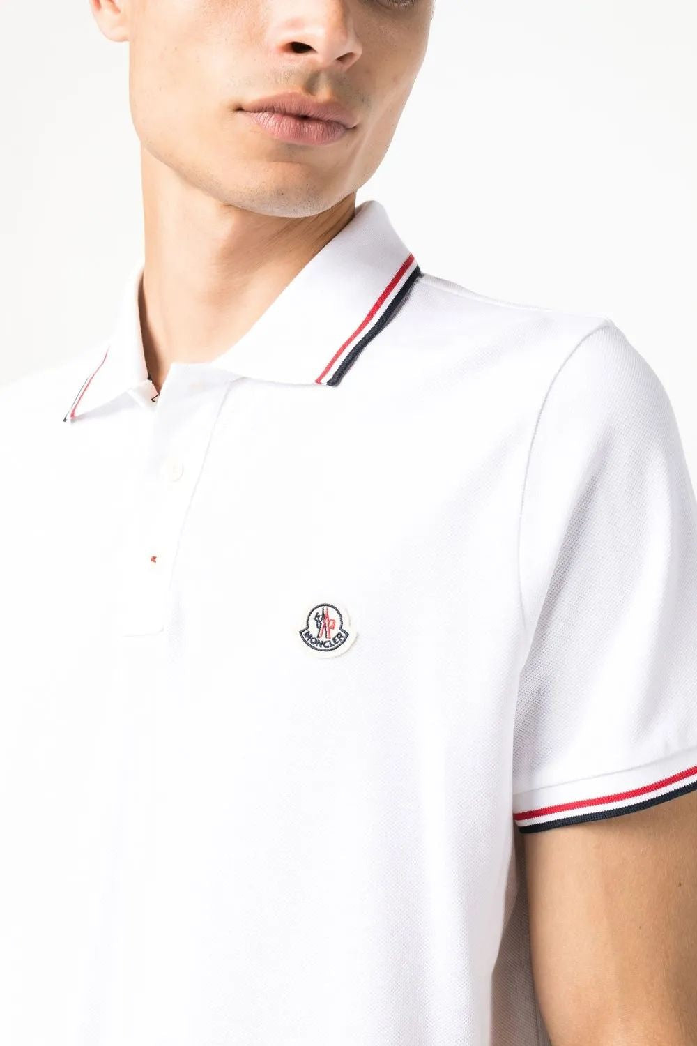 MONCLER Cotton-Piqué Polo Shirt for Men