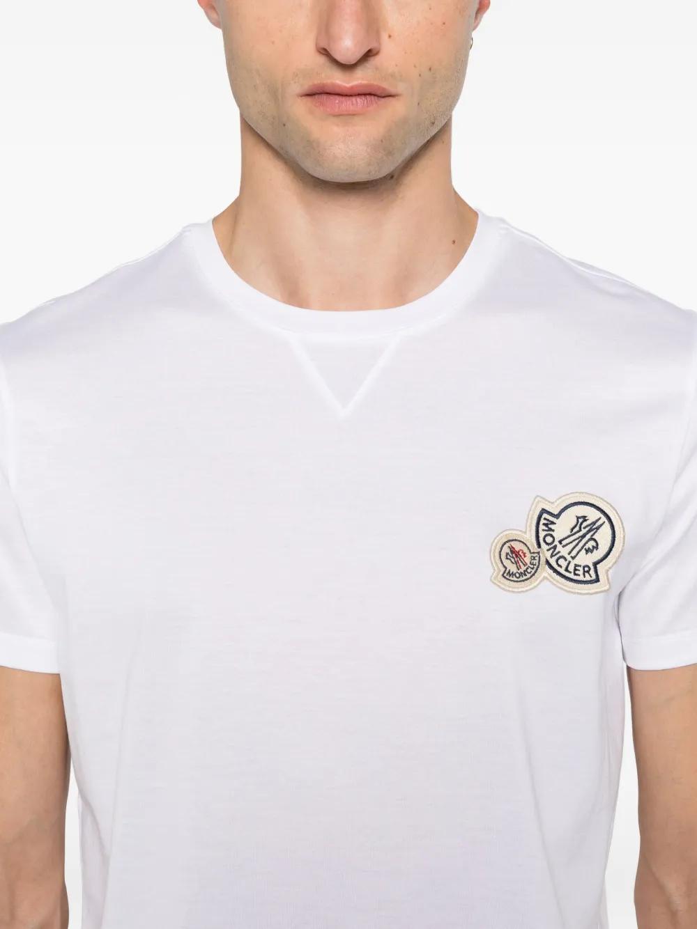 MONCLER Classic Round Neck Cotton T-Shirt